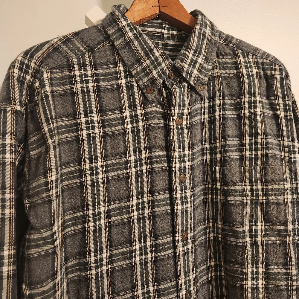 Vintage‎ J.Crew Men's Large Soft Cotton Flannel - 1990s Oarsman Label
